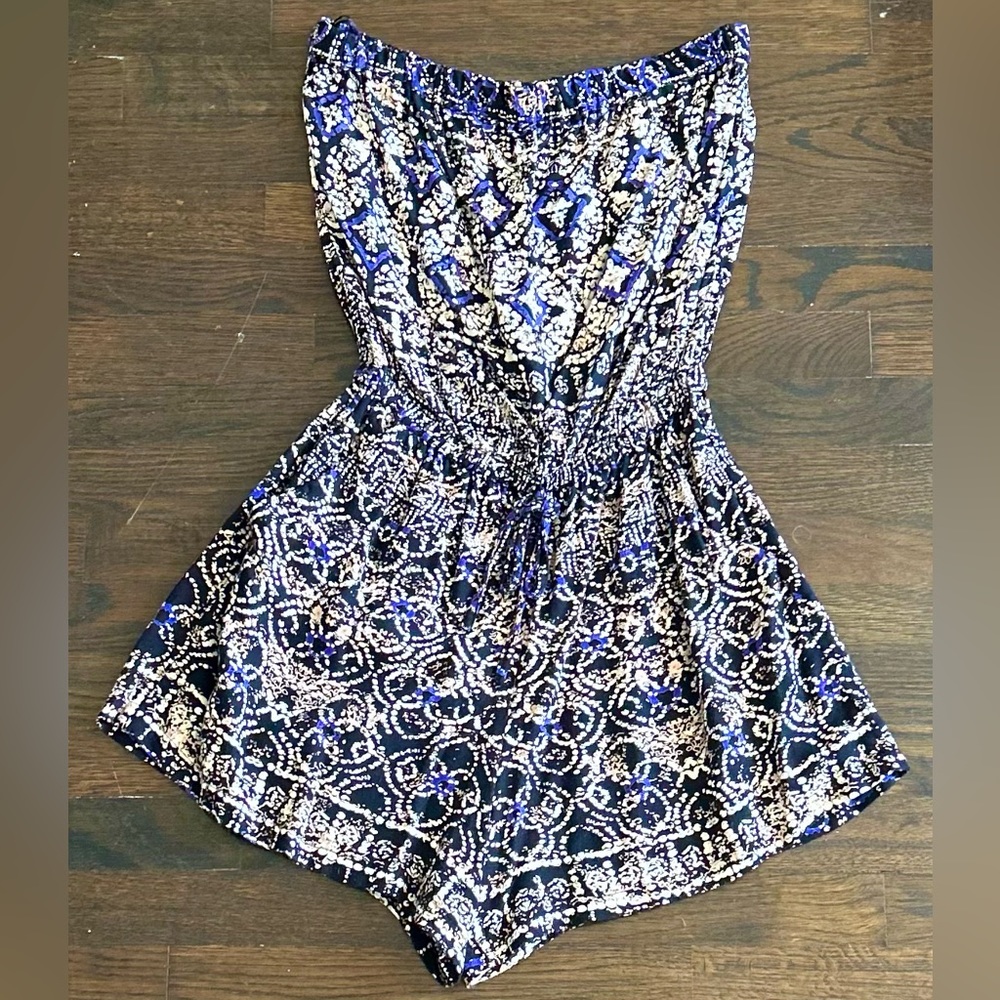 Angie Boho Strapless Romper